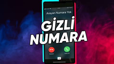 gizli numarayı görme